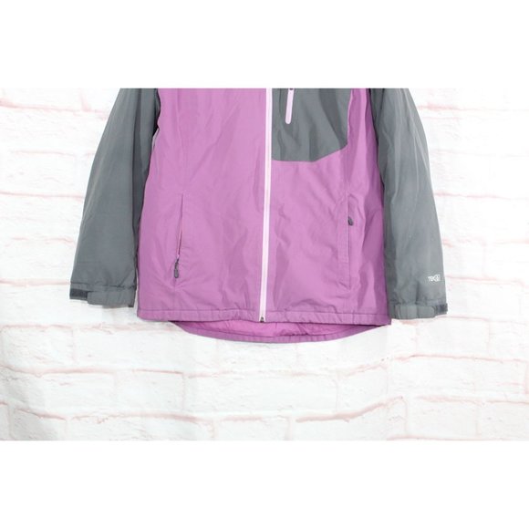 LL Bean Purple Polyester Lined Insulated Zip-up Hooded Wildcat Jacket L - Picture 3 of 11